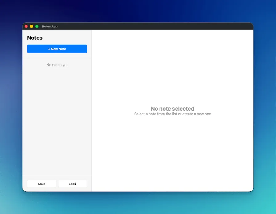 Notes App Screenshot
